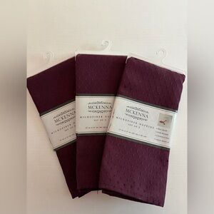 Burgundy Microfiber Napkins Set